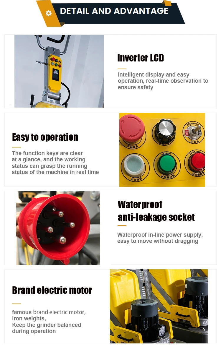 Wholesales 6 Core Patents 24 Heads Terrazzo Marble Stone Surface Planetary Concrete Floor Grinder Polisher Floor Polishing Grinding Machine for Sale