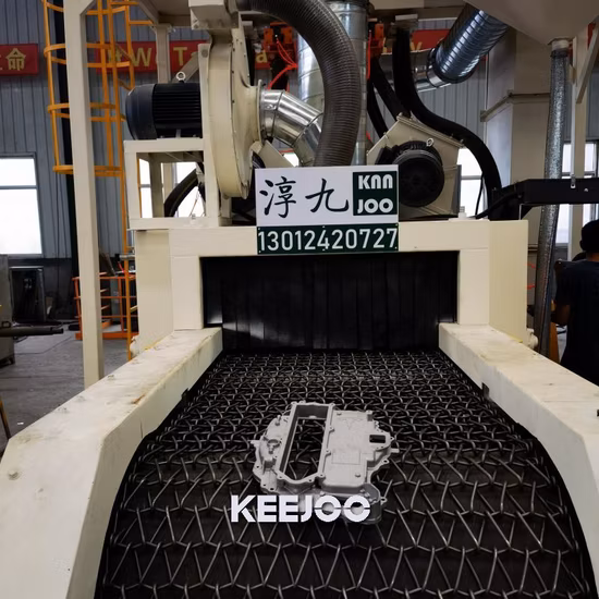 Belt 1200mm Wire Mesh Shot Blasting Machine Concrete Stone Cleaning