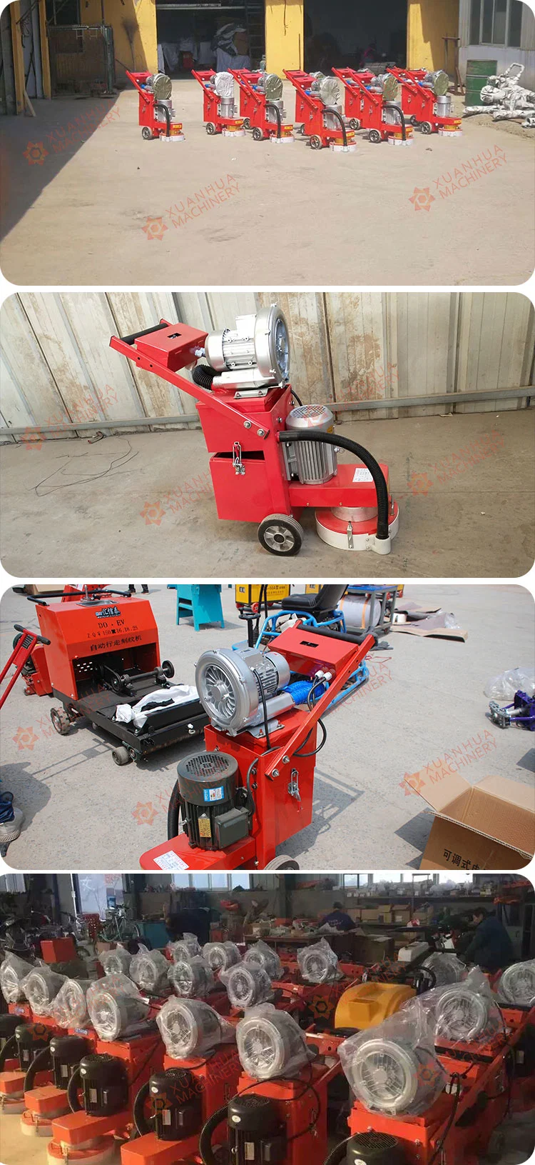 Dual Head Ductless Marble Concrete Diamond Floor Grinder Polishing Machine with Dust Extraction